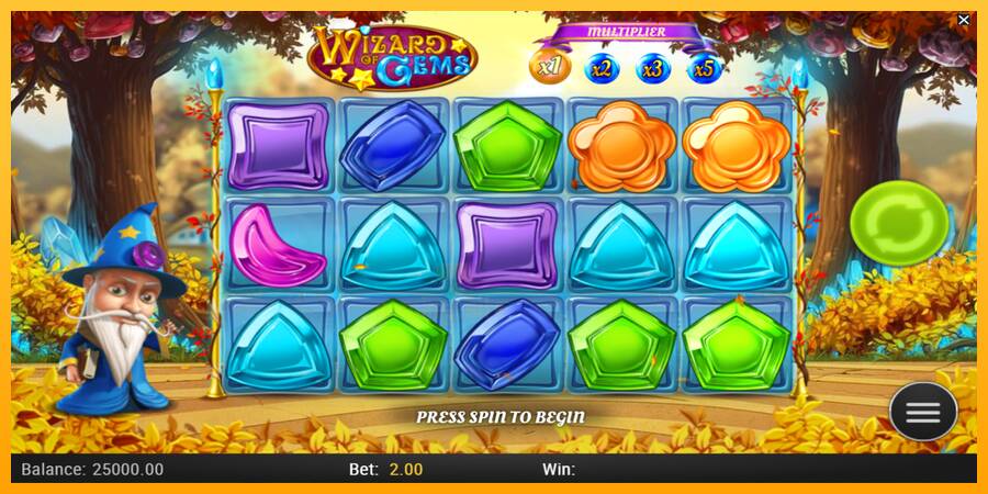 Wizard of Gems gaming machine for money, picture 1