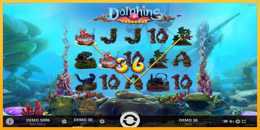 Dolphins Treasure gaming machine for money, picture 2