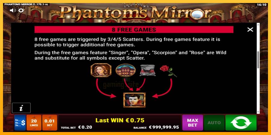 Phantoms Mirror gaming machine for money, picture 7