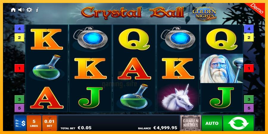 Crystal Ball Golden Nights gaming machine for money, picture 1