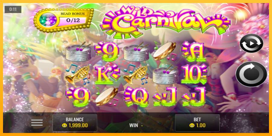 Wild Carnival gaming machine for money, picture 1