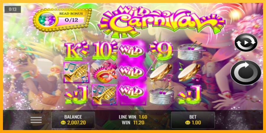 Wild Carnival gaming machine for money, picture 2