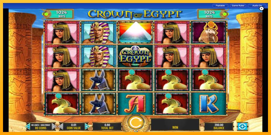 Crown of Egypt gaming machine for money, picture 1