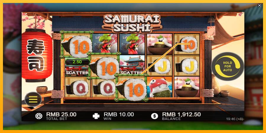 Samurai Sushi gaming machine for money, picture 3