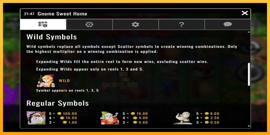 Gnome Sweet Home gaming machine for money, picture 4
