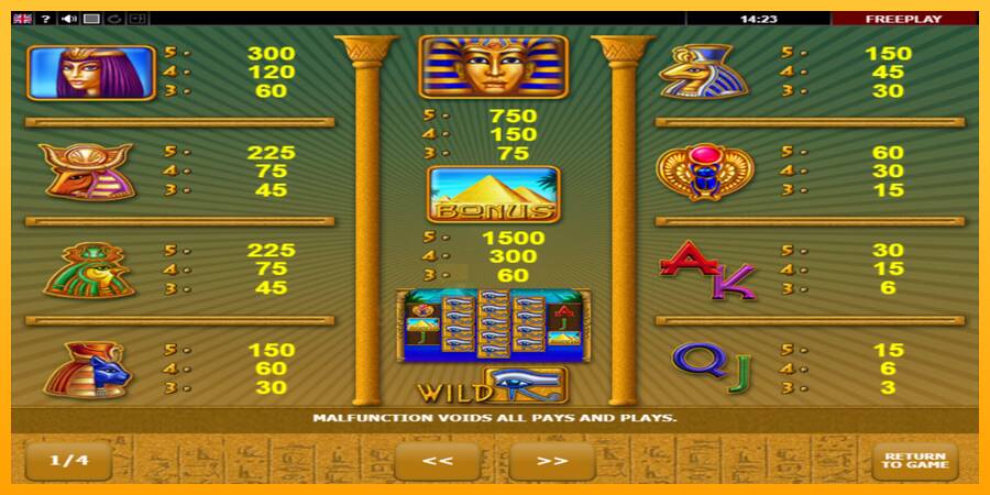 Eye of Ra gaming machine for money, picture 6