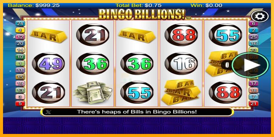 Bingo Billions gaming machine for money, picture 1