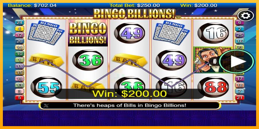 Bingo Billions gaming machine for money, picture 4