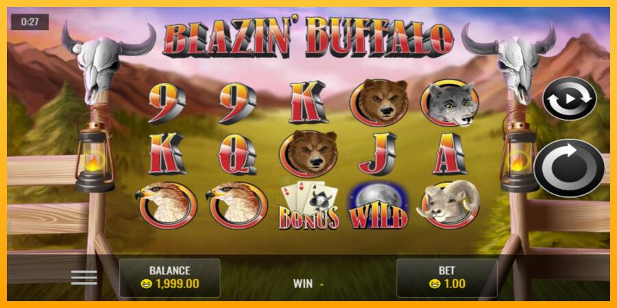 Blazin’ Buffalo gaming machine for money, picture 1