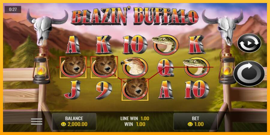 Blazin’ Buffalo gaming machine for money, picture 2