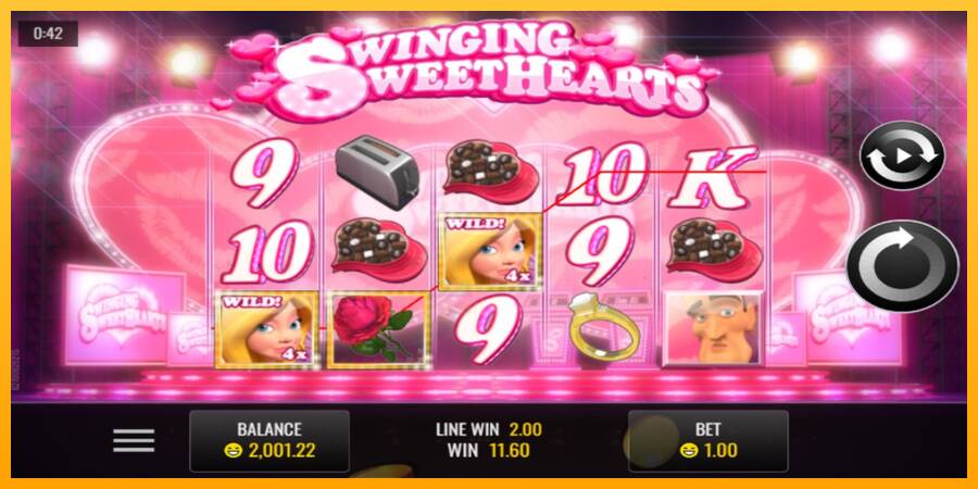 Swinging Sweethearts gaming machine for money, picture 2