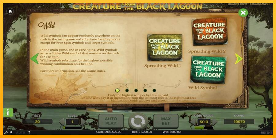 Creature From The Black Lagoon gaming machine for money, picture 4