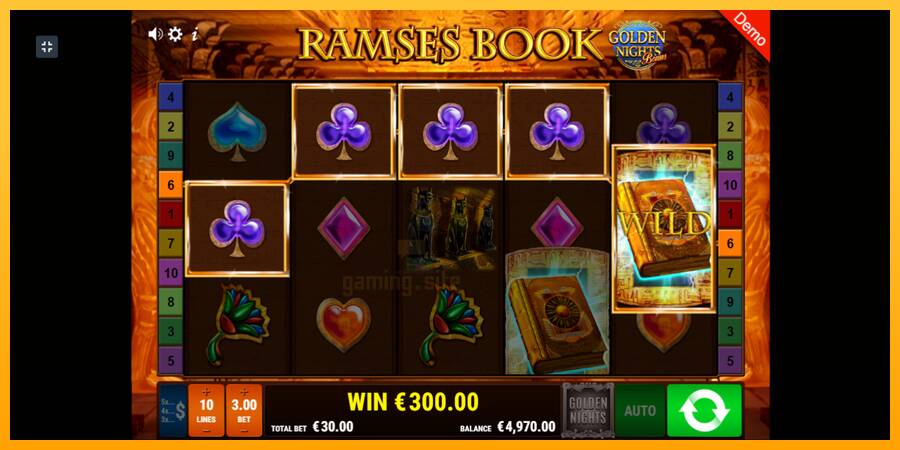 Ramses Book Golden Nights gaming machine for money, picture 3