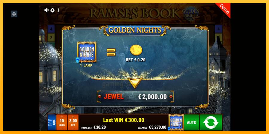 Ramses Book Golden Nights gaming machine for money, picture 4