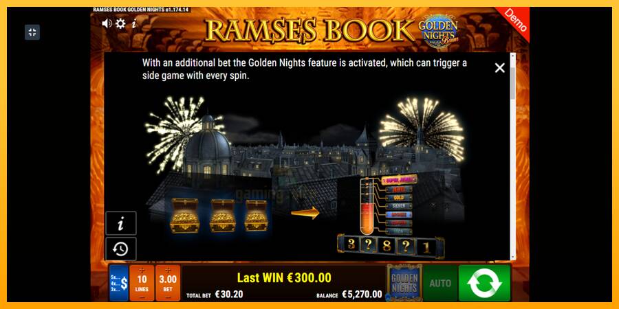 Ramses Book Golden Nights gaming machine for money, picture 5