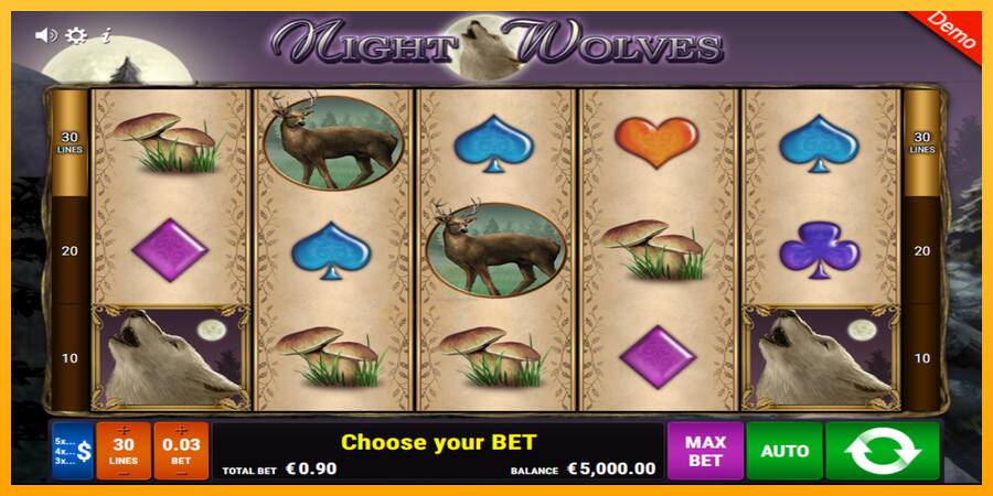 Night Wolves gaming machine for money, picture 1