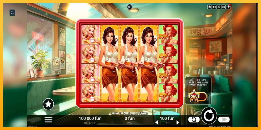 Cafe Pin-Up gaming machine for money, picture 1