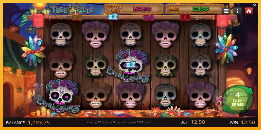 Calavera Cascades gaming machine for money, picture 4