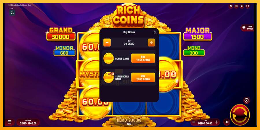 Rich Coins Hold and Spin gaming machine for money, picture 7