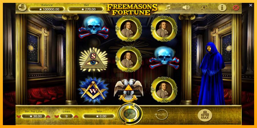 Freemasons Fortune gaming machine for money, picture 2