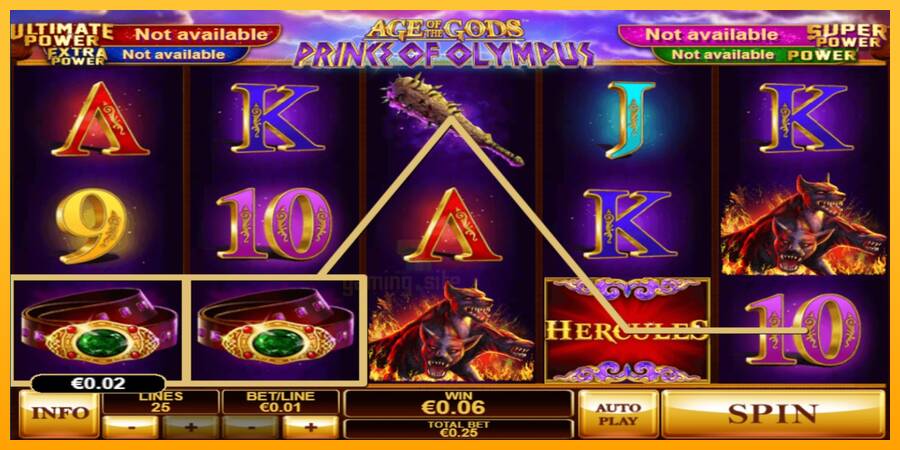 Age of the Gods Prince of Olympus gaming machine for money, picture 2