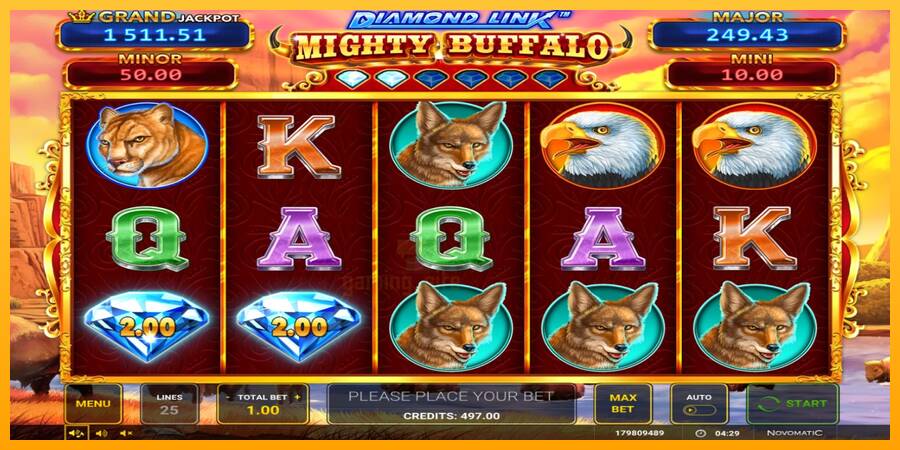 Diamond Link Mighty Buffalo gaming machine for money, picture 1