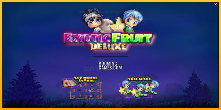 Exotic Fruit Deluxe gaming machine for money, picture 1