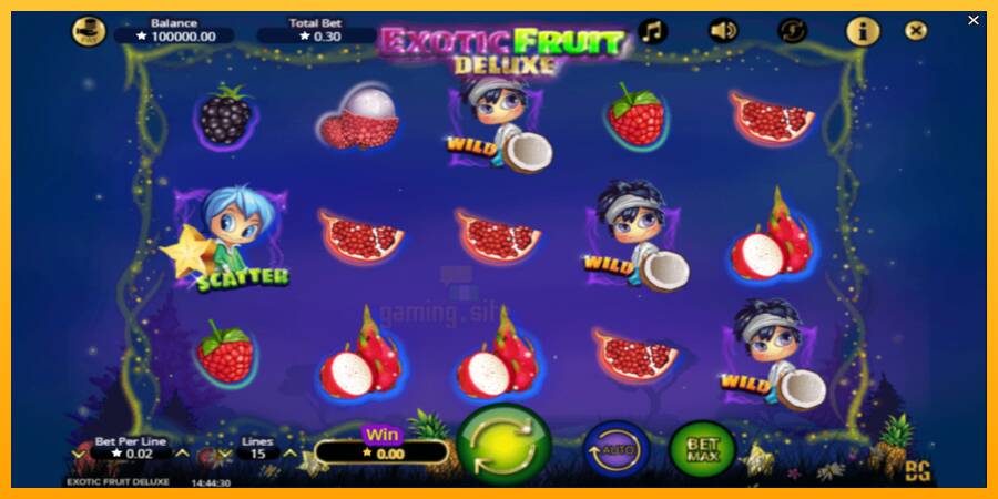 Exotic Fruit Deluxe gaming machine for money, picture 2