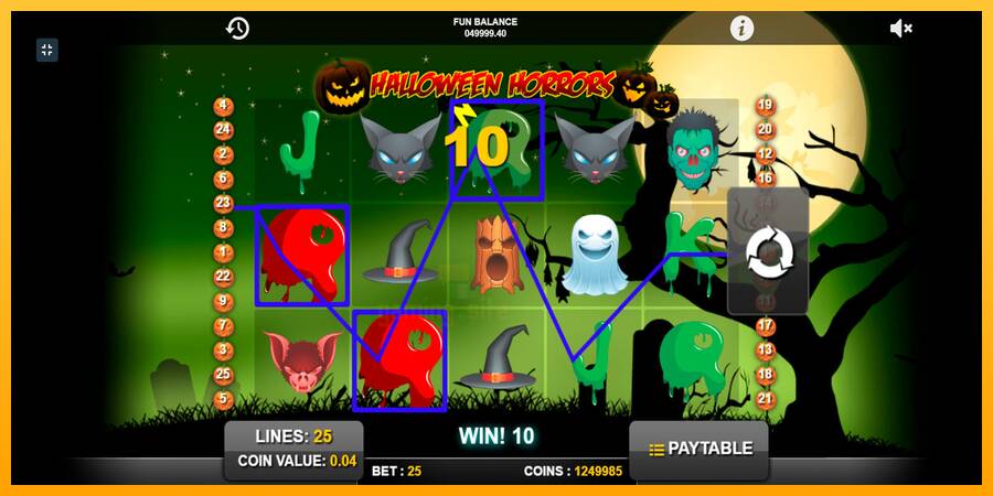 Halloween Horrors gaming machine for money, picture 2