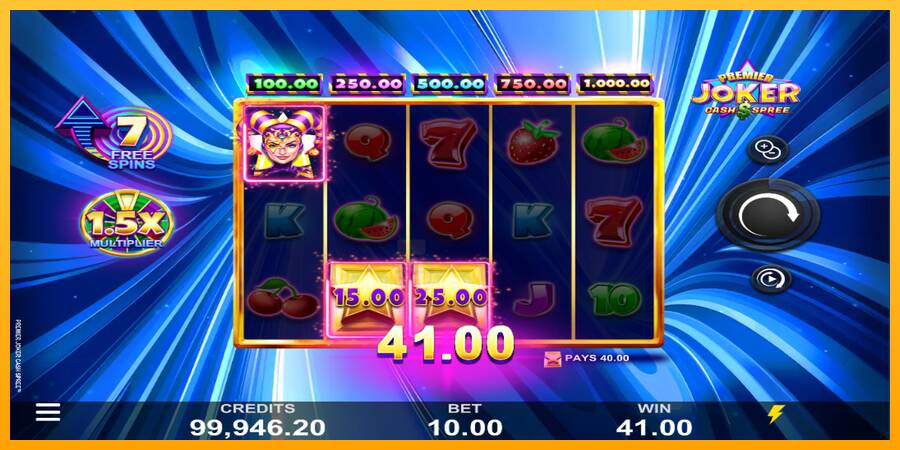 Premier Joker Cash Spree gaming machine for money, picture 2