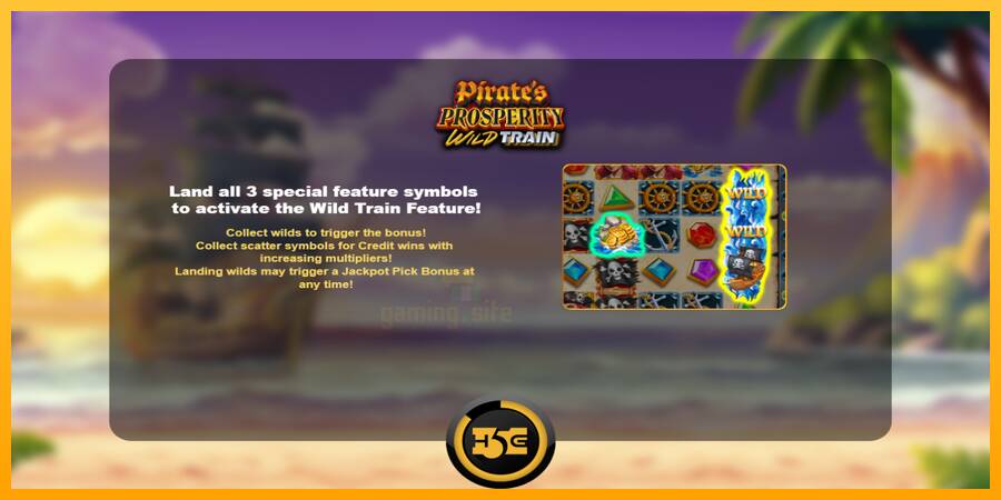 Pirates Prosperity Wild Train gaming machine for money, picture 1