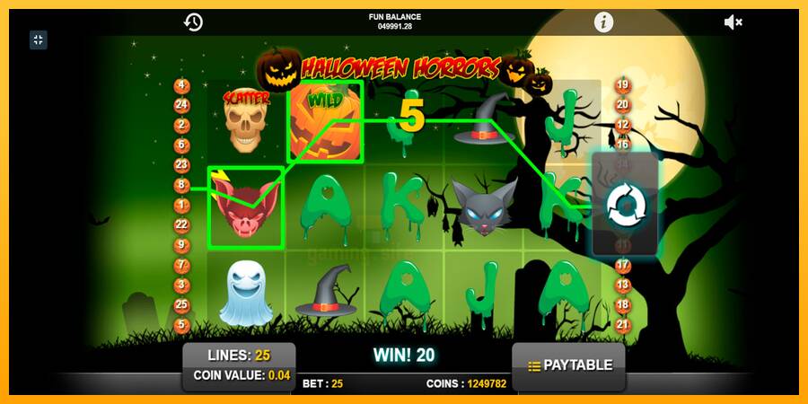 Halloween Horrors gaming machine for money, picture 7