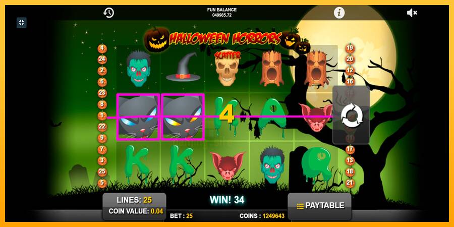 Halloween Horrors gaming machine for money, picture 10