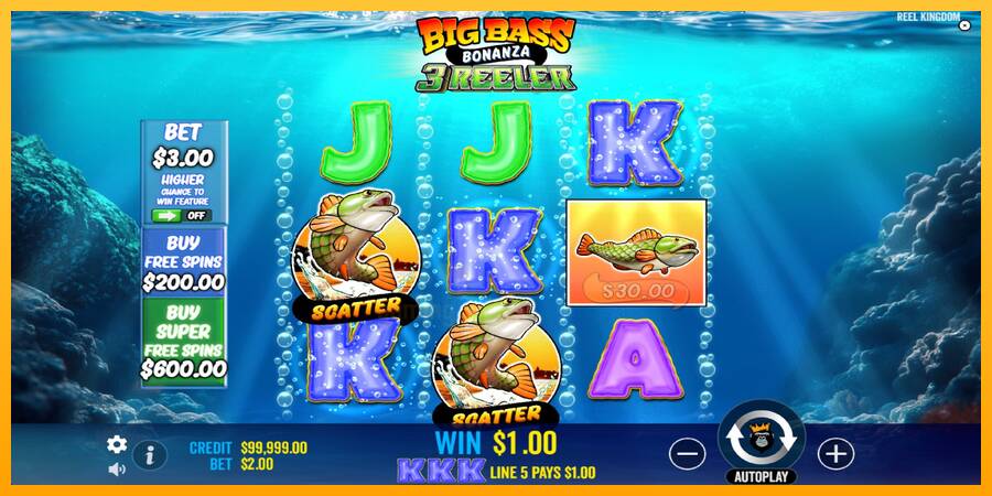 Big Bass Bonanza 3 Reeler gaming machine for money, picture 2