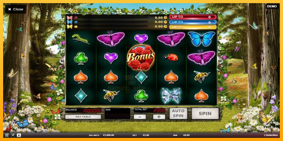 3 Butterflies gaming machine for money, picture 1