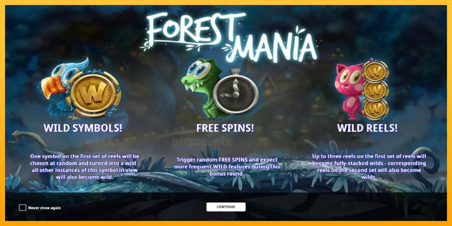 Forest Mania gaming machine for money, picture 1