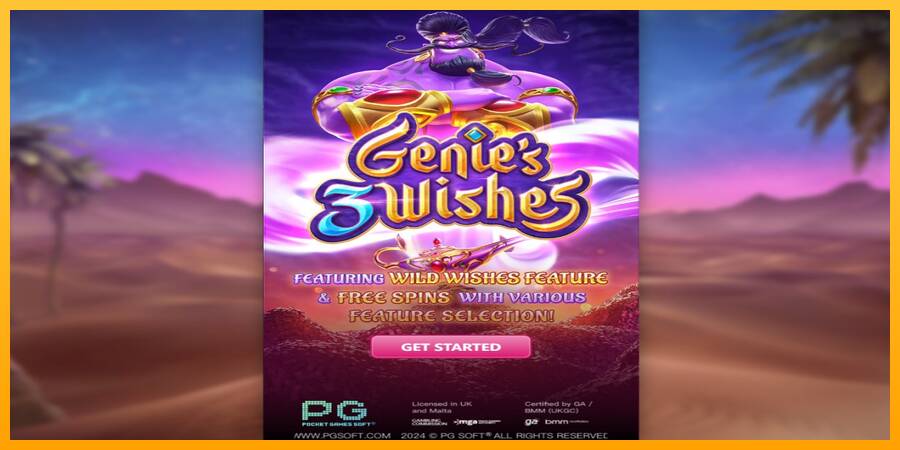 Genies 3 Wishes gaming machine for money, picture 1