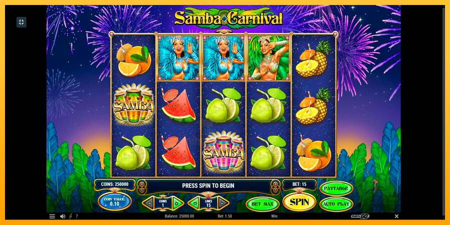 Samba Carnival gaming machine for money, picture 1