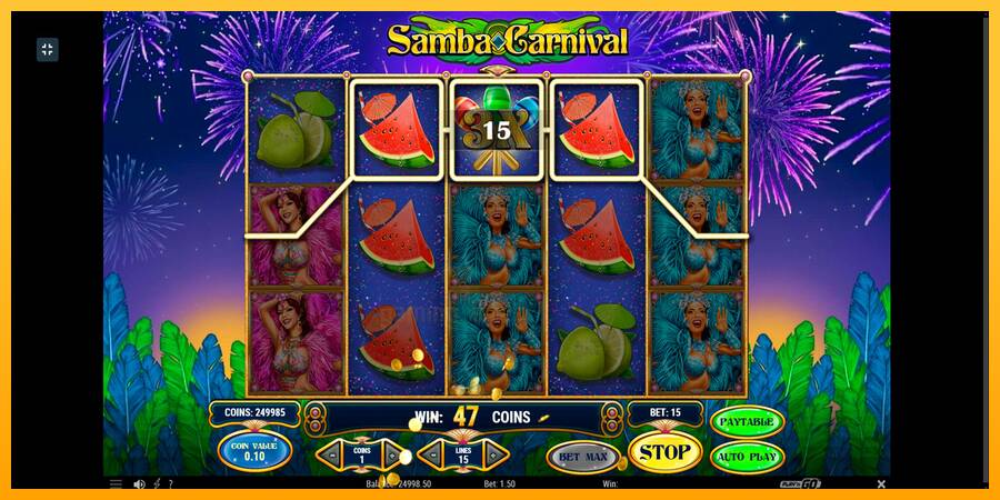 Samba Carnival gaming machine for money, picture 2