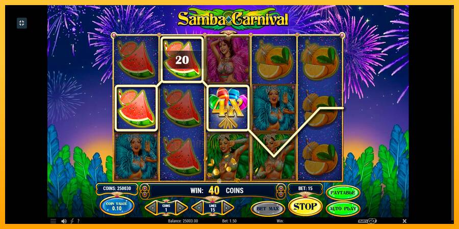 Samba Carnival gaming machine for money, picture 3