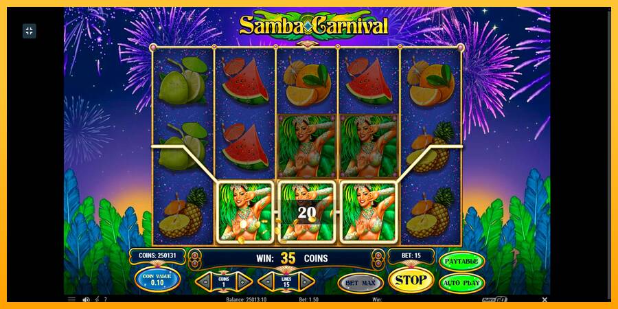 Samba Carnival gaming machine for money, picture 4