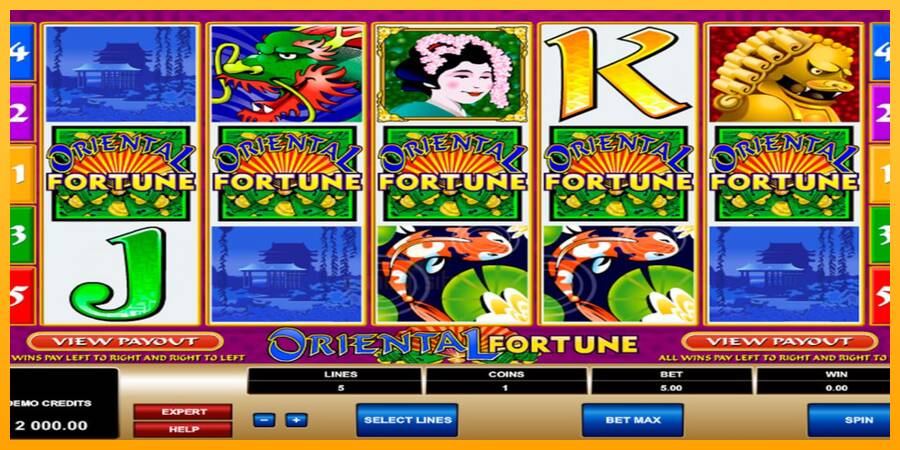 Oriental Fortune gaming machine for money, picture 1