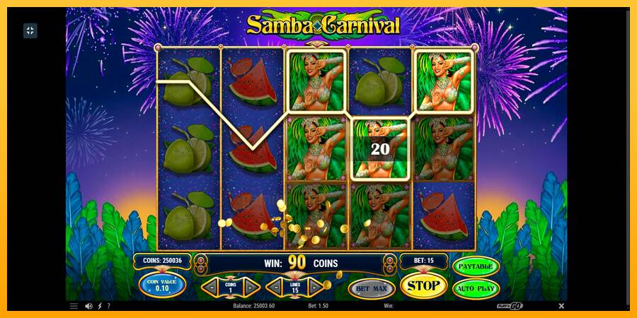 Samba Carnival gaming machine for money, picture 5