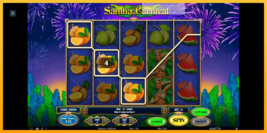 Samba Carnival gaming machine for money, picture 6