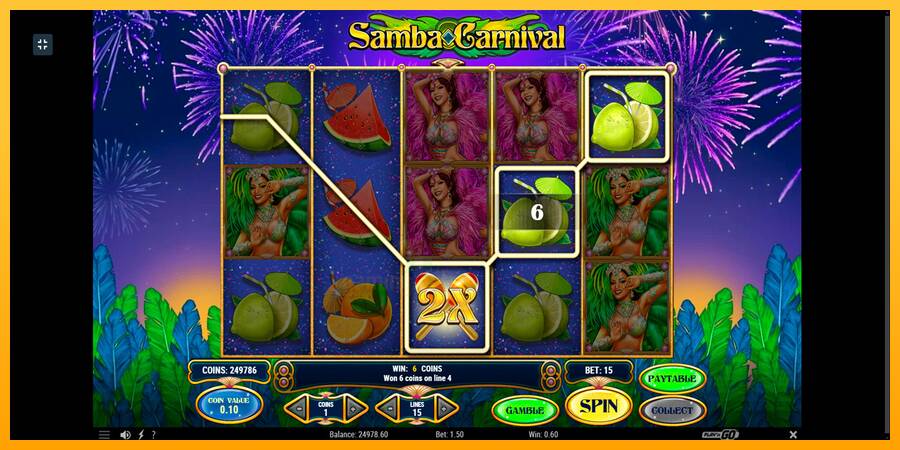 Samba Carnival gaming machine for money, picture 8