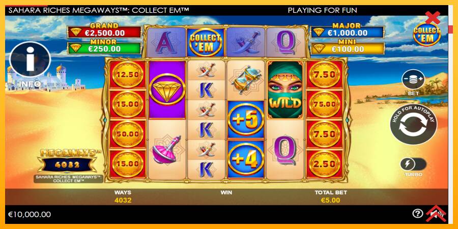 Sahara Riches Megaways Collect Em gaming machine for money, picture 2