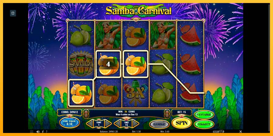 Samba Carnival gaming machine for money, picture 9