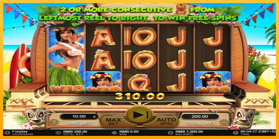 Hula Girl gaming machine for money, picture 3