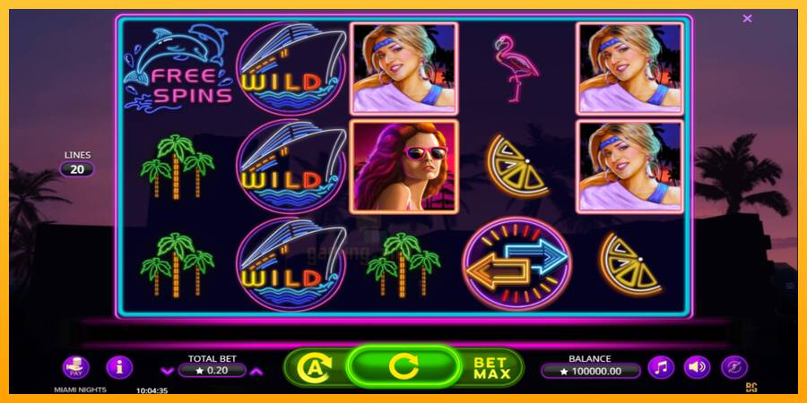 Miami Nights gaming machine for money, picture 2