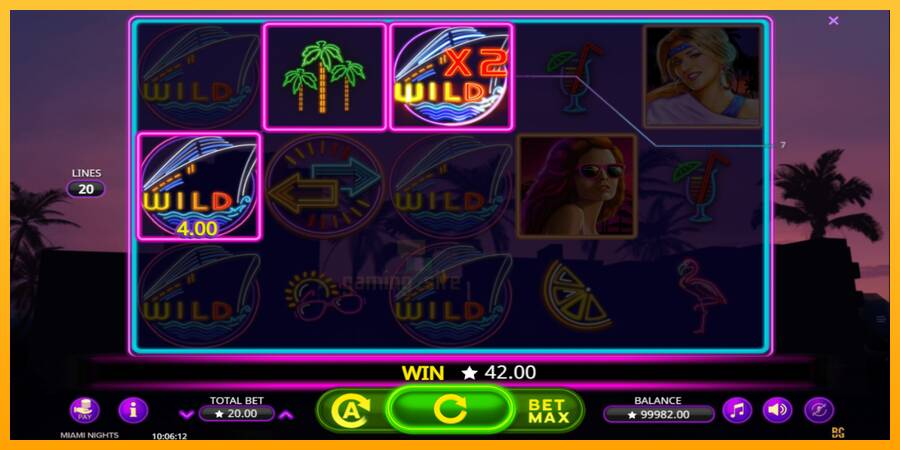 Miami Nights gaming machine for money, picture 3